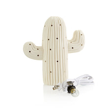 Load image into Gallery viewer, Our new Cactus Light-up combines the aura of the desert with the fun of a party. Comes with light kit & pin lights. Pottery Glaze or Fun Strokes both look amazing on this piece. Painting Suggestions Fun Strokes: Paint 1 coat of Green Acres (#2304) on the entire piece. Let dry. The using a damp sponge, wipe off the paint, leaving paint in the crevices. Finally, paint 2 coats of Lime Ricky (#2303). Dip in Dazzle Dip Clear Glaze and fire to cone 06.