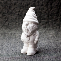 Gnosey is a cool ceramic gnome that is very fun to paint.  He looks great in a garden!