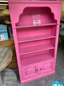 Pink French Country Bookcase