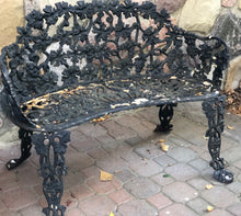 Load image into Gallery viewer, Antique Cast Iron Victorian Bench
