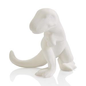 This Ceramic T-Rex Figure is an ideal character for those interested in painting dinosaurs! He's a realistic dinosaur with a down turned head, small arms and large clawed feet.