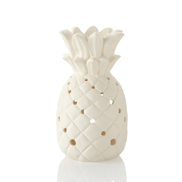 The Pineapple Lantern holds a tea light in the bottom to give off just the right amount of glow through all of its many cut-outs. Pineapples are a tropical fruit which are also s symbol of welcome and hospitality.  During the Chinese New Year, the pineapple represents wealth, luck and excellent future.    