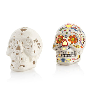 Our Light-up Sugar Skull with light kit is perfect for Fall, Halloween and Dia de los Muertos!  The kids will love it for their rooms, or as a home decor item in the house. It's also an easy piece to paint because the different shapes and accents are outlined making this more like fill-in-the-lines painting! The painted piece will always be eye-catching no matter what colors are used! 