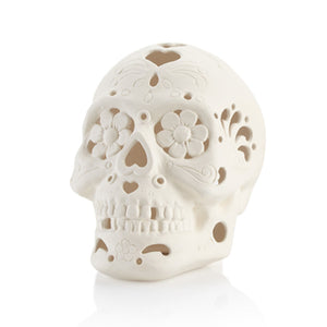Our Light-up Sugar Skull with light kit is perfect for Fall, Halloween and Dia de los Muertos!  The kids will love it for their rooms, or as a home decor item in the house. It's also an easy piece to paint because the different shapes and accents are outlined making this more like fill-in-the-lines painting! The painted piece will always be eye-catching no matter what colors are used! 