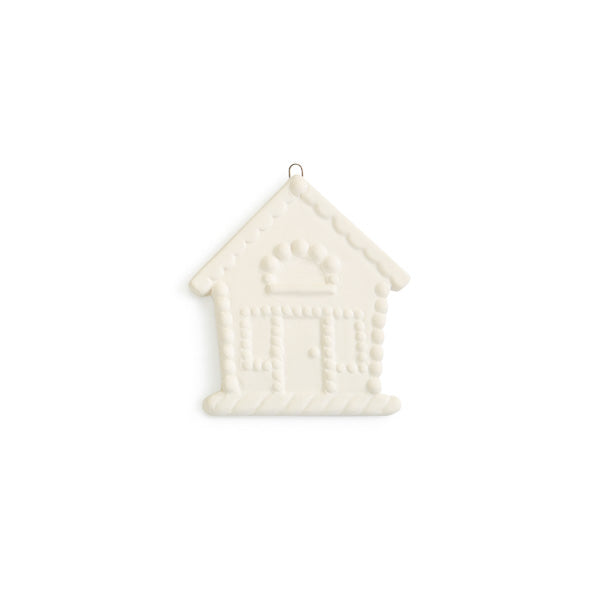 Our popular Gingerbread House is now a Flat Ornament! Accented with candy and other exquisite details, this Christmas ornament would make a wondertul housewarming gift, hostess gift, or gift tag. 