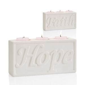 8" Hope/Faith Candle Holder