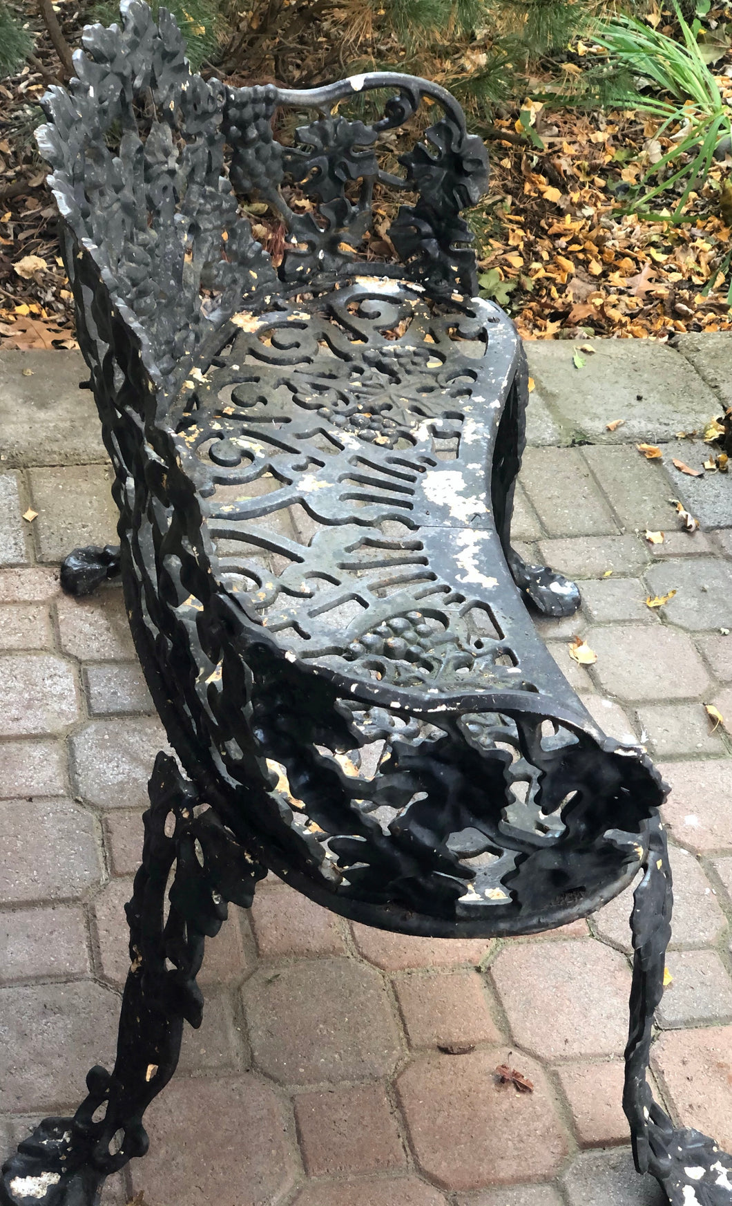 Antique Cast Iron Victorian Bench