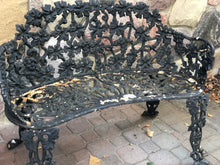 Load image into Gallery viewer, Antique Cast Iron Victorian Bench
