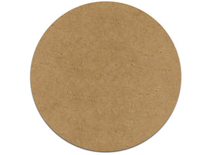 This round plaque makes mosaic and mixed media crafts easy. Add tiles, grout, paint, and more to create a one-of-a-kind creative masterpiece. This shape is made from high quality MDF board.  Project Tile Surface Area 50"