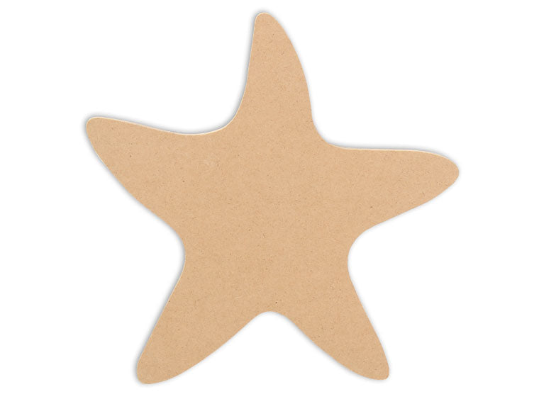 This Starfish Shape makes mosaic and mixed media crafts easy. Add tiles, grout, paint, and more to create a one-of-a-kind creative masterpiece. This shape is made from high quality MDF board.  Project Tile Surface Area 24