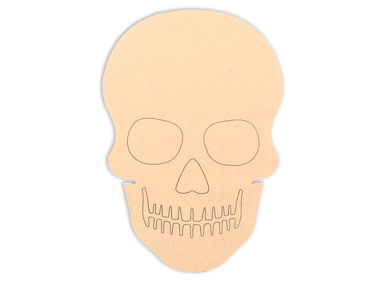 This Skull Shape makes mosaic and mixed media crafts easy. Add tiles, grout, paint, and more to create a one-of-a-kind creative masterpiece. This shape is made from high quality MDF board.  Project Tile Surface Area 73