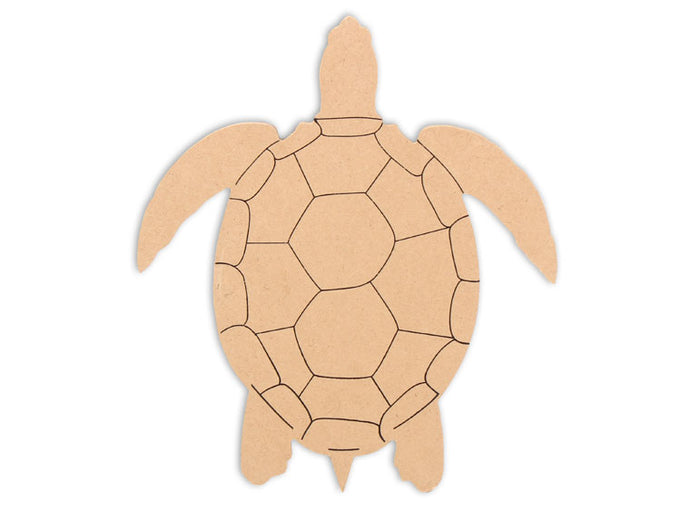 This Sea Turtle Shape makes mosaic and mixed media crafts easy. Add tiles, grout, paint, and more to create a one-of-a-kind creative masterpiece. This shape is made from high quality MDF board.  Project Tile Surface Area 35