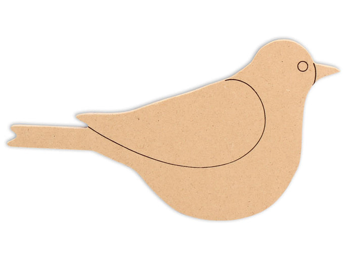 This Bird Shape makes mosaic and mixed media crafts easy. Add tiles, grout, paint, and more to create a one-of-a-kind creative masterpiece. This shape is made from high quality MDF board.  Project Tile Surface Area 17