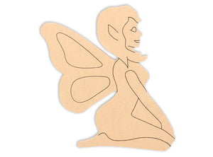 This Fairy Shape makes mosaic and mixed media crafts easy. Add tiles, grout, paint, and more to create a one-of-a-kind creative masterpiece. This shape is made from high quality MDF board.  Project Tile Surface Area 32"