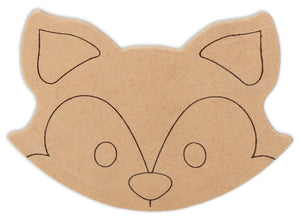 This adorable cute fox will make a great mosaic piece!  This fox Shape makes mosaic and mixed media crafts easy. Add tiles, grout, paint, and more to create a one-of-a-kind creative masterpiece. This shape is made from high quality MDF board.  Project Tile Surface Area 23"