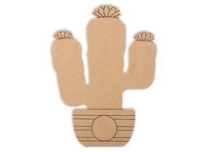 This Cactus Shape makes mosaic and mixed media crafts easy. Add tiles, grout, paint, and more to create a one-of-a-kind creative masterpiece. This shape is made from high quality MDF board.  Project Tile Surface Area 46"