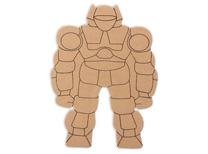 Fight the forces of evil with this Robot mosoic plaque! Our exclusive MDF shapes make mosaic and mixed media crafts easy. Add tiles, grout, paint, and more to create a one-of-a-kind creative masterpiece. These shapes are made from high quality MDF board.  Project Tile Surface Area 64"
