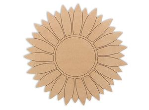 With this MDF piece you'll have a beautiful sunflower that'll never wither!  This sunflower plaque makes mosaic and mixed media crafts easy. Add tiles, grout, paint, and more to create a one-of-a-kind creative masterpiece. This shape is made from high quality MDF board.