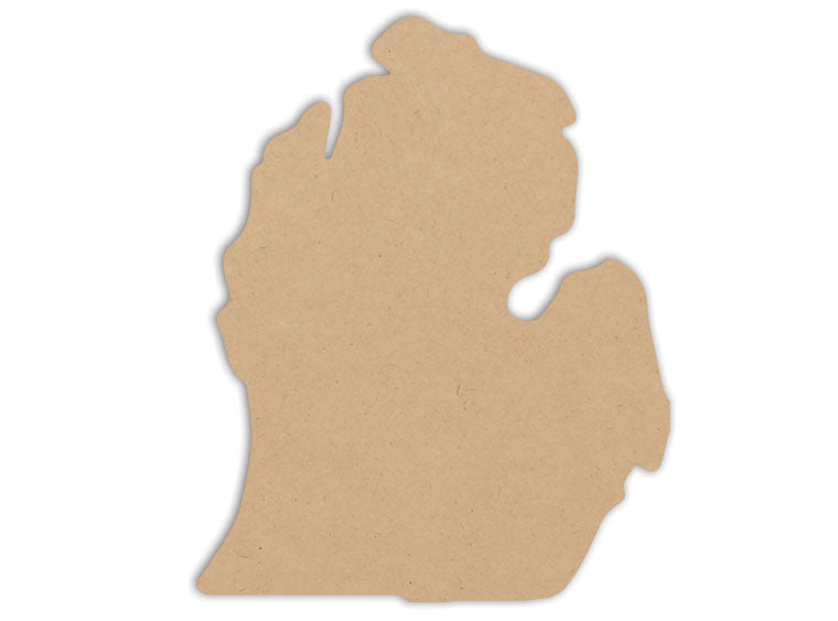This Lower Michigan Plaque makes mosaic and mixed media crafts easy. Add tiles, grout, paint, and more to create a one-of-a-kind creative masterpiece. This shape is made from high quality MDF board.  There are a ton of artistic opportunities with this plaque, perfect for all ages!  Project Tile Surface Area 76
