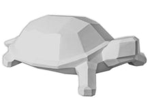 Load image into Gallery viewer, This sweet ceramic Faceted Turtle is pretty cool! Painters will have fun painting in all of the geometric shapes. 
