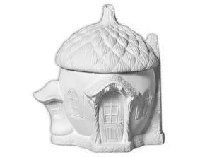8" Acorn Fairytale Cottage Jar
