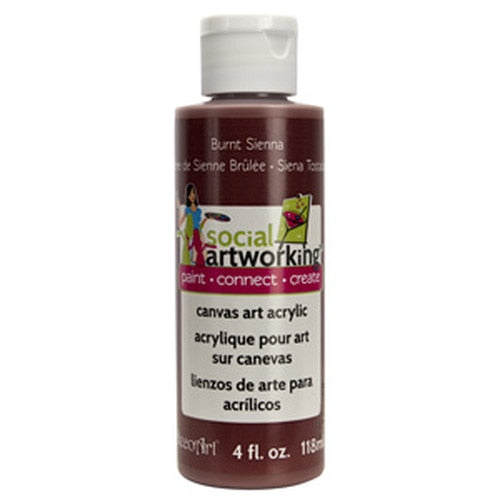 Burnt Sienna Acrylic Paint (2oz Container) Not Food Safe