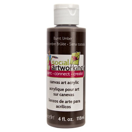 Burnt Umber Acrylic Paint (2oz Container) - Not Food Safe