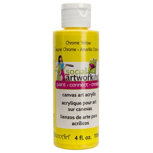 Chrome Yellow Acrylic Paint (2oz Container) - Not Food Safe