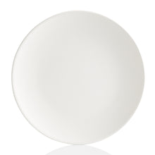 Load image into Gallery viewer, This Coupe Dinner plate fits more conveniently in cupboards. It has a lightweight, simple, sleek design with a smooth surface.  It&#39;s a ton of painting this pottery piece!
