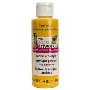 Deep Yellow Acrylic Paint (2oz Container) - Not Food Safe