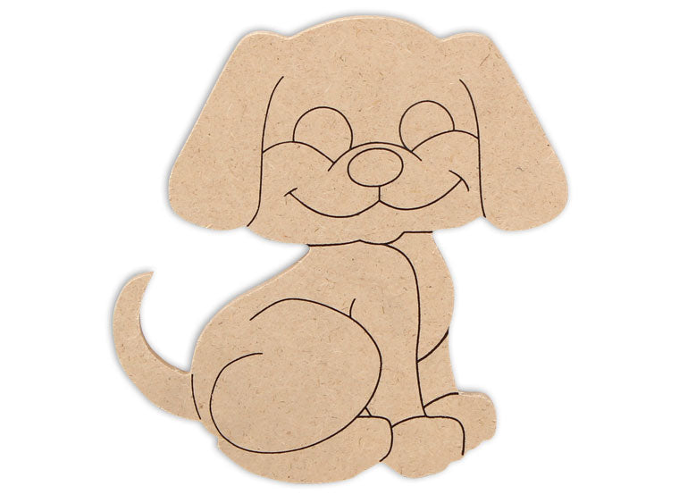 This Dog Shape makes mosaic and mixed media crafts easy. Add tiles, grout, paint, and more to create a one-of-a-kind creative masterpiece. This shape is made from high quality MDF board.  Project Tile Surface Area 21