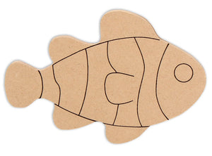 6" Fish Plaque (Includes Glue - a Grout Kit and Assorted Venetian Tiles