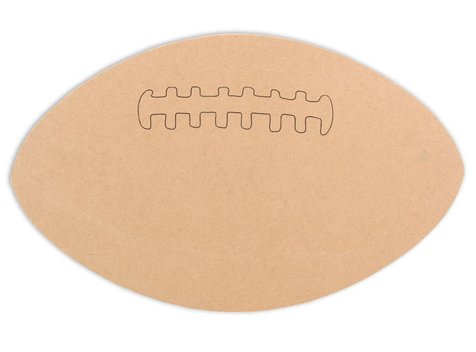 This Football Shape makes mosaic and mixed media crafts easy. Add tiles, grout, paint, and more to create a one-of-a-kind creative masterpiece. This mosaic plaque is made from high quality MDF board.  Project Tile Surface Area 100