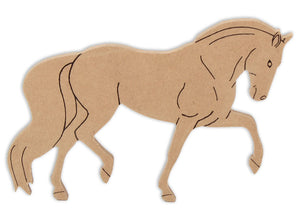 8.75" Horse Plaque (Includes Glue - a Grout Kit and Assorted Venetian Tiles