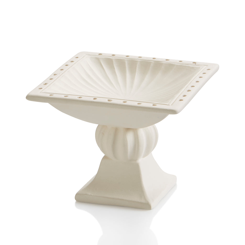 The Ceramic Jewelry Holder is a perfectly sized stand-alone pedestal dish to hold jewelry that you wear often. Perfect for your earrings and rings, with plenty of surface space for your bracelets and bangles. Jewelry is often sentimental and meaningful - what better place to put it than on a hand painted pedestal?