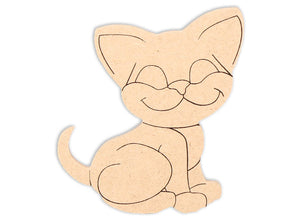6" Kitten Plaque (Includes Glue - a Grout Kit and Assorted Venetian Tiles