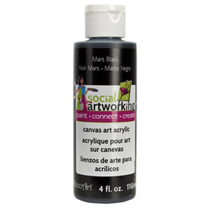 Mars Black Acrylic Paint (2oz Container) - Not Food Safe
