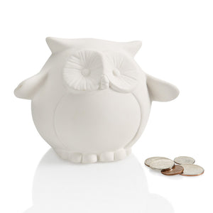 4.5" Pudgy Owl Bank