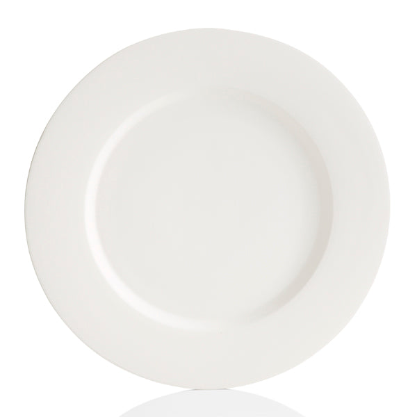 This ceramic Tuscany Rim Charger Plate is a simple plate with a little more edge and larger plate size. Tuscany plates were inspired by artisans in the Tuscan countryside. The thick rim adds that extra style to any ordinary plate. Paint with a warm color palette to create an atmosphere of Italy. Combine with other Tuscany Rim dinnerware to create a set. 