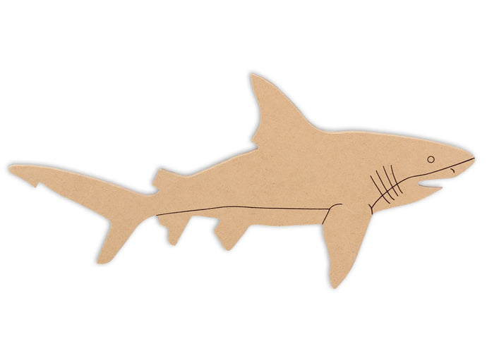 This Shark Shape makes mosaic and mixed media crafts easy. Add tiles, grout, paint, and more to create a one-of-a-kind creative masterpiece. This mosaic plaque is made from high quality MDF board.  Project Tile Surface Area 20