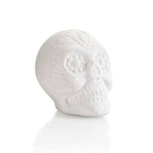 Our Sugar Skull Tiny Topper pottery painting piece is the cutest addition to any box, plate, platter, or more!  Perfect for holidays such as Dia de los Muertos or Day of the Dead celebrated on Oct. 31st.  