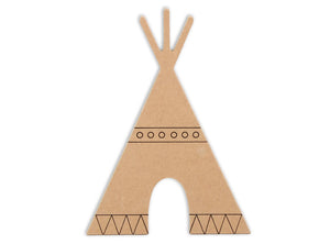 8" Teepee Plaque (Includes Glue - a Grout Kit and Assorted Venetian Tiles