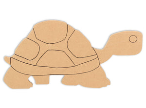 This Turtle Shape makes mosaic and mixed media crafts easy. Add tiles, grout, paint, and more to create a one-of-a-kind creative masterpiece. This mosaic plaque is made from high quality MDF board.  Project Tile Surface Area 43"